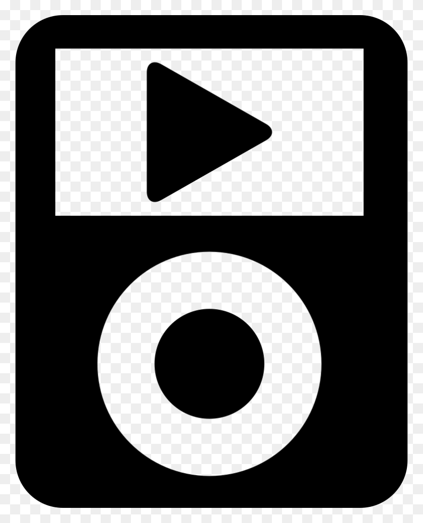 782x980 Ipod Classic With Video Play Button Png Icon Free Download - Video Play Button PNG