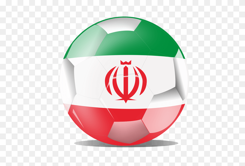 512x512 Bandera De Fútbol De Irán - Bandera De Irán Png