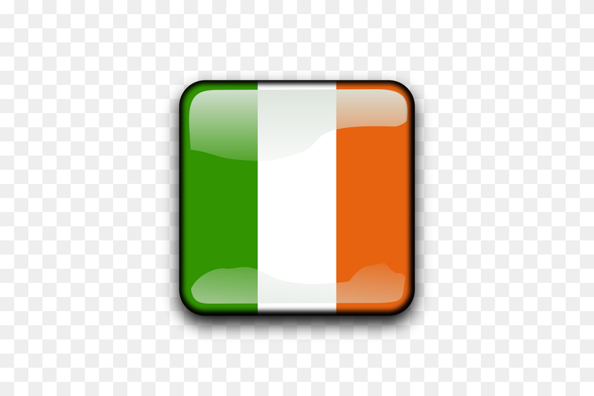 500x500 Bandera De Irlanda Botón - Bandera De Irlanda Png