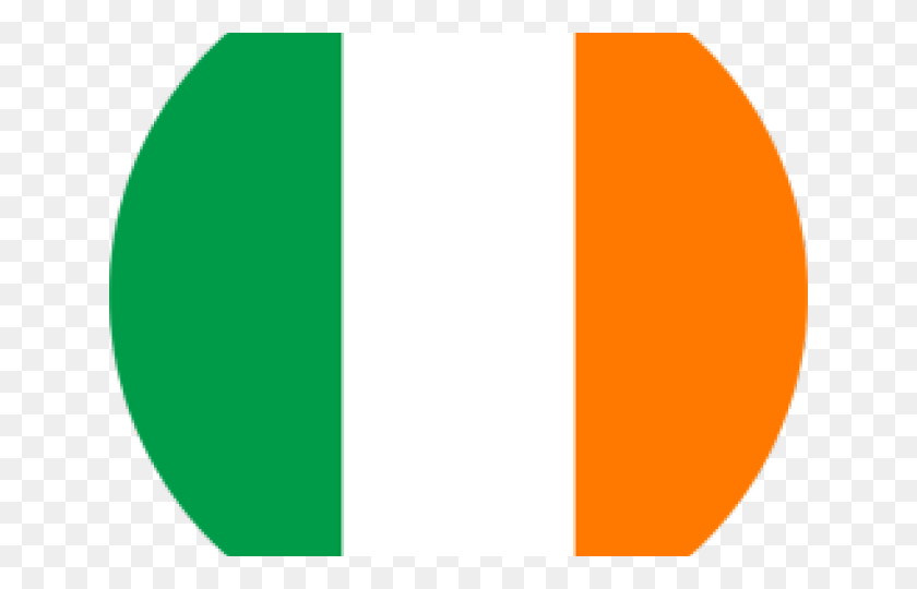 640x480 Клипарт Ирландия Флаг Реальный - Ирландский Флаг Клипарт