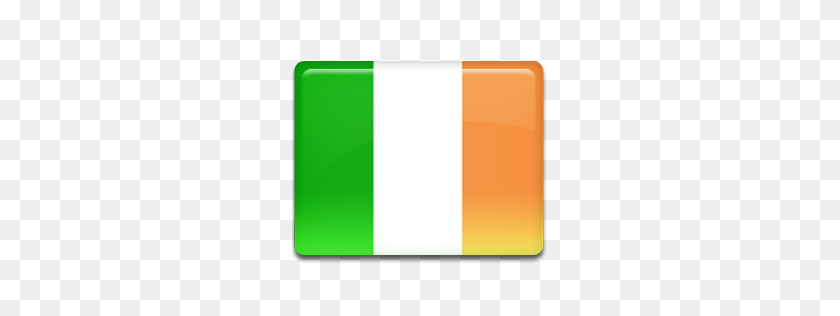 256x256 Irlanda Icono De La Bandera De Todo El País Conjunto De Iconos De La Bandera De Diseño De Iconos Personalizados - Bandera De Irlanda Png