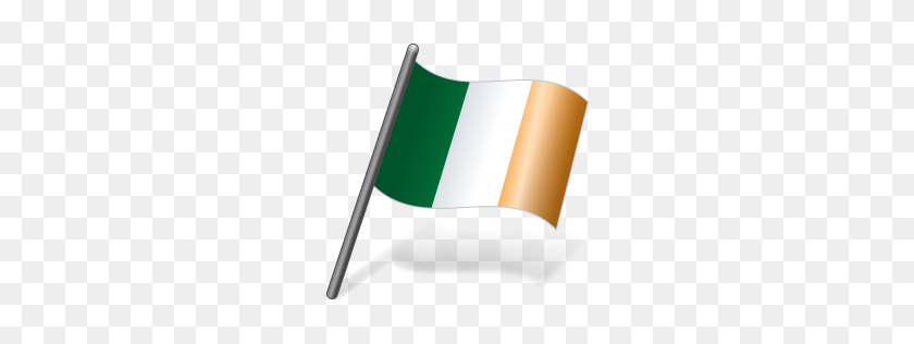 256x256 Значок Флага Ирландии Значок Флагов Vista, Набор Значков Земли - Флаг Ирландии Png