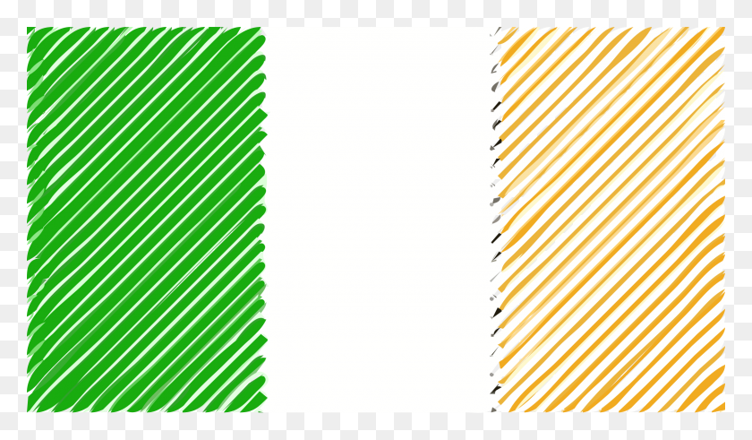 2400x1328 Ireland Flag Linear Icons Png - Ireland Flag PNG