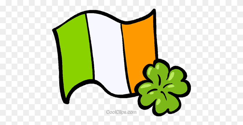 480x372 Ireland Flag Royalty Free Vector Clip Art Illustration - Ireland Clipart