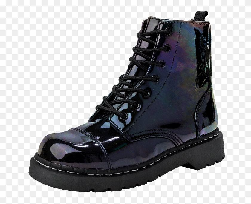 1096x876 Iridescent Black Vegan Combat Boots T U K Shoes Footwear - Timbs PNG