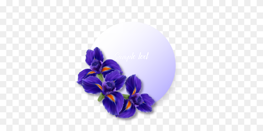 360x360 Flor De Iris Png, Vectores, Y Clipart Para Descargar Gratis - Flor Azul Png