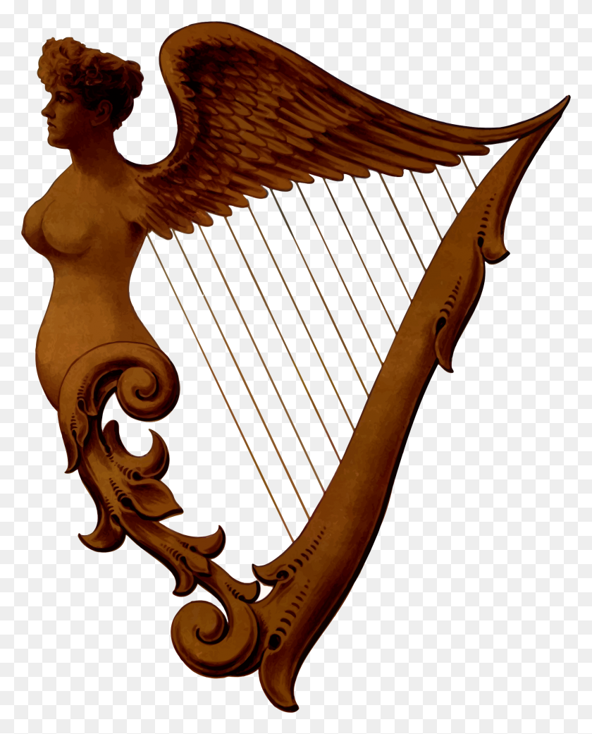 1890x2378 Irish Harp Icons Png - Harp PNG