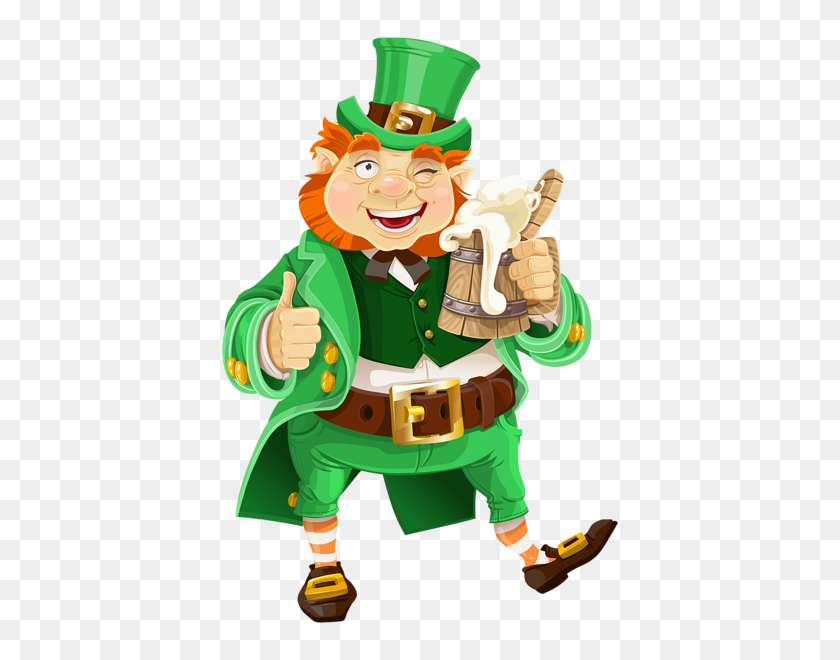 406x600 Irish St Patrick - Snoopy St Patricks Day Clipart