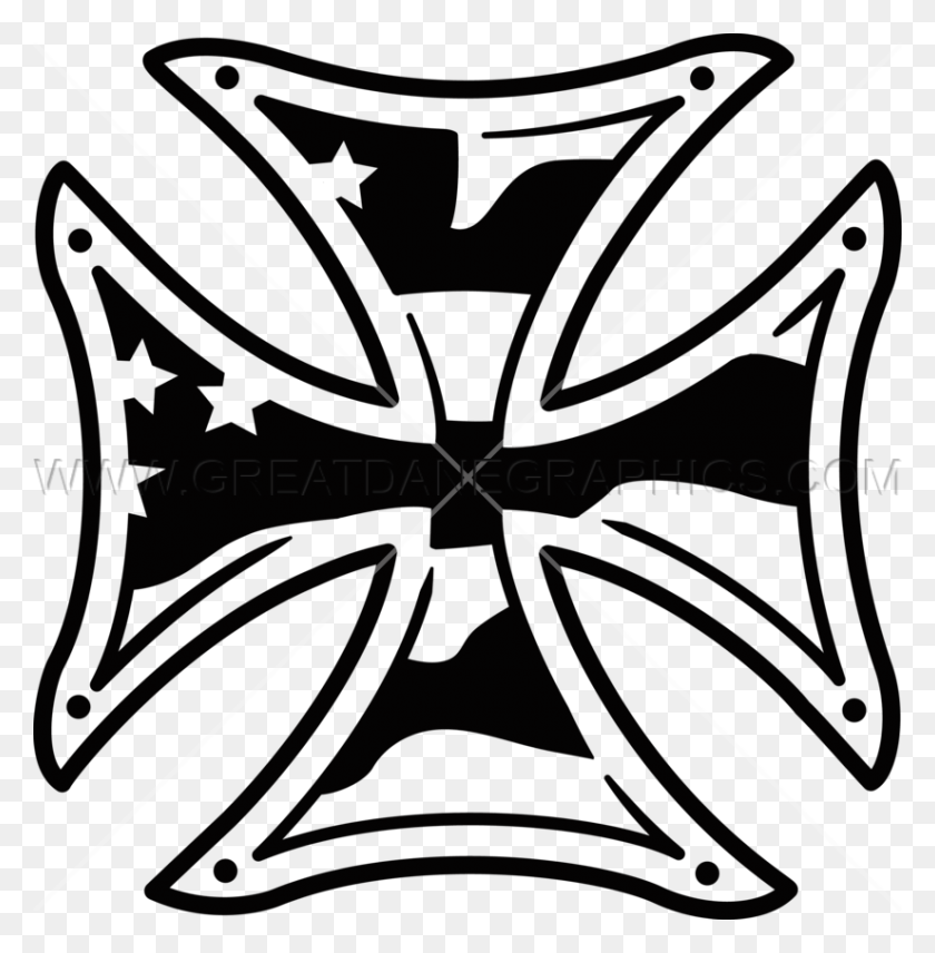 825x842 Iron Cross Production Ready Artwork For T Shirt Printing - Iron Cross PNG