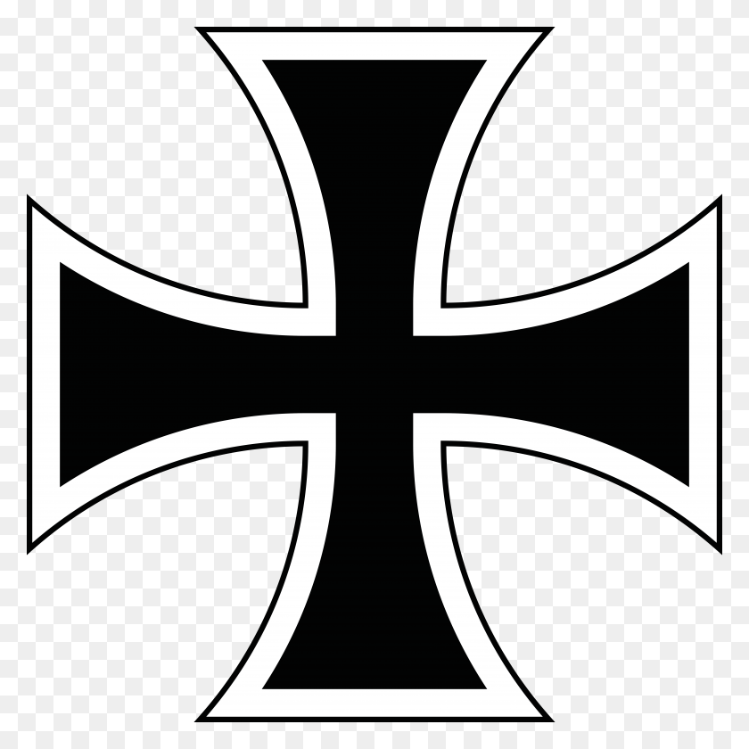 7000x7000 Iron Cross Vector Group With Items - White Cross PNG