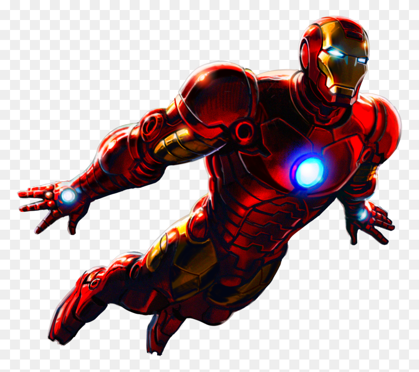 1344x1182 Iron Man - Video Game PNG