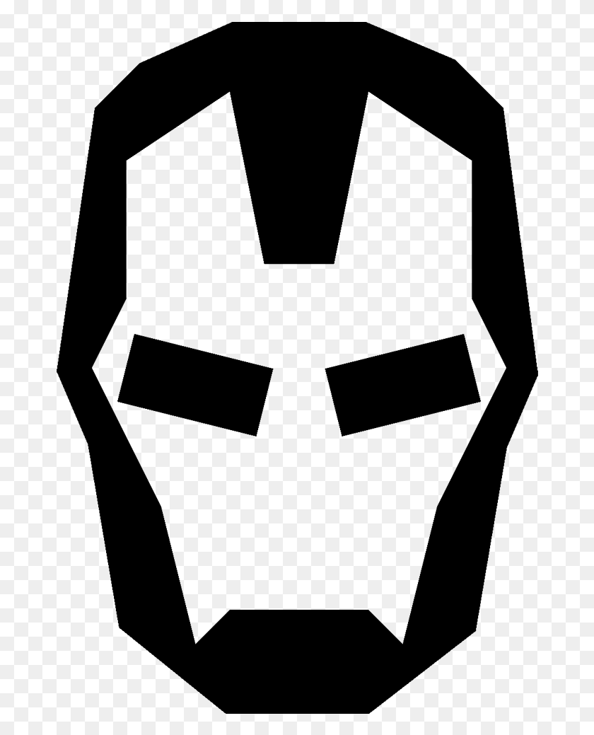 682x979 Логотип Железного Человека - Железный Человек Клипарт Черно-Белое