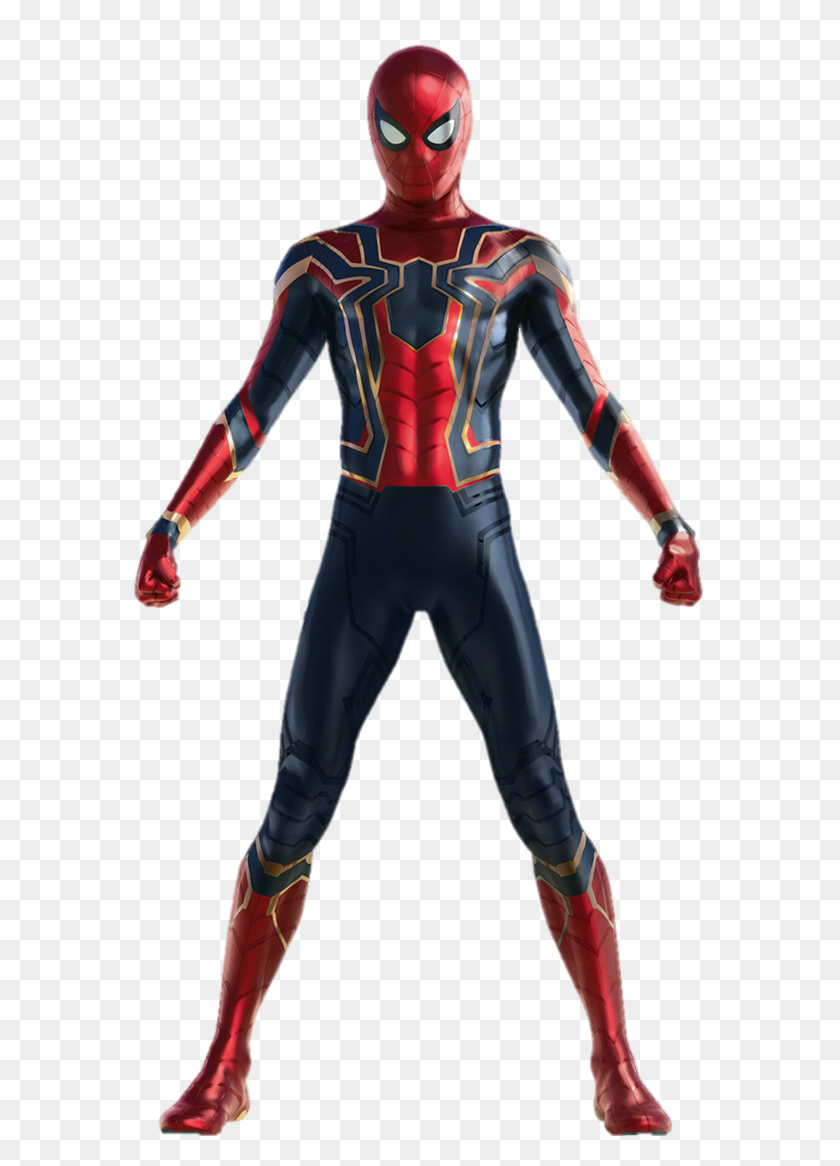 611x1106 Iron Spider Suit Marvel Movies Fandom Powered - Infinity War PNG