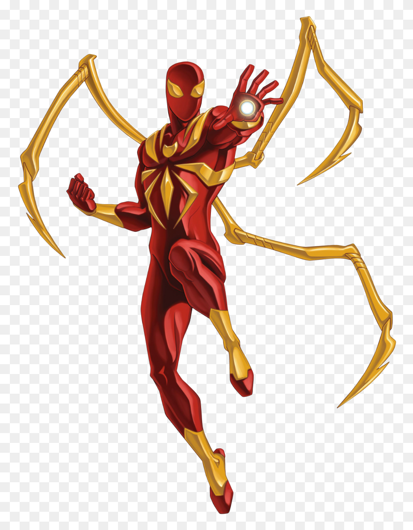 1910x2491 Iron Spider Ultimate Spider Man De La Serie Animada Wiki Fandom - La Cara De Spiderman Png