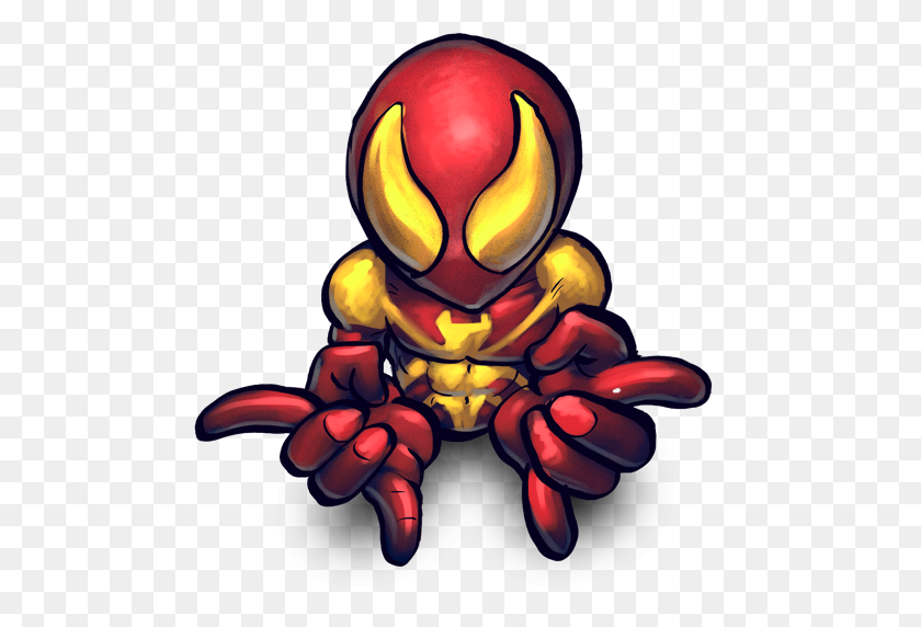512x512 Iron Spiderman Clipart Spiderman Png - Spiderman Face PNG