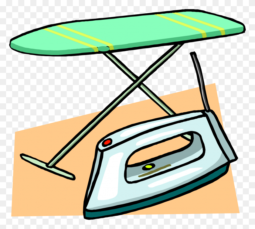 2396x2132 Ironing Board And Iron Icons Png - Iron PNG