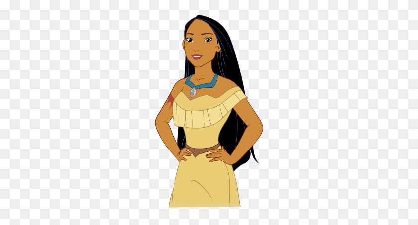 218x393 Is Pocahontas A Disney Princess - Pocahontas PNG