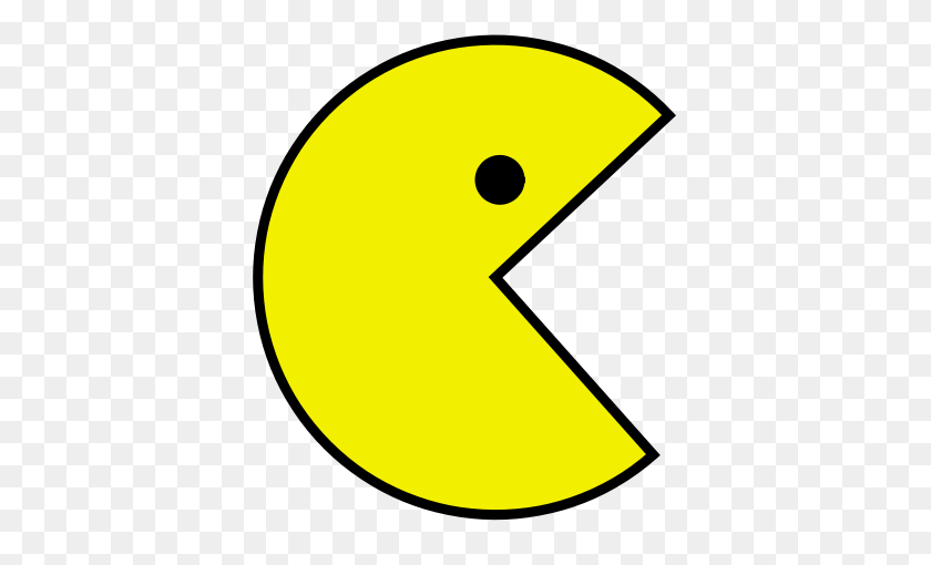 385x450 Is There A Pac Man Like Character In Ascii Or Unicode - PNG To Ascii