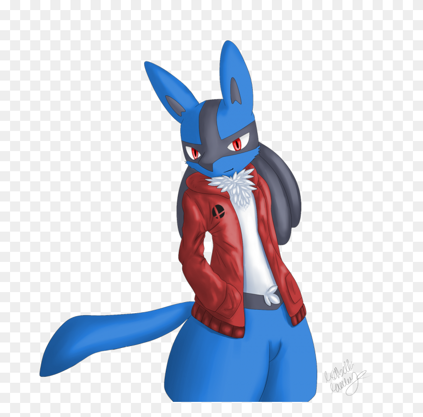 1200x1183 Isabella On Twitter Lucario Wearing A Smash - Lucario PNG