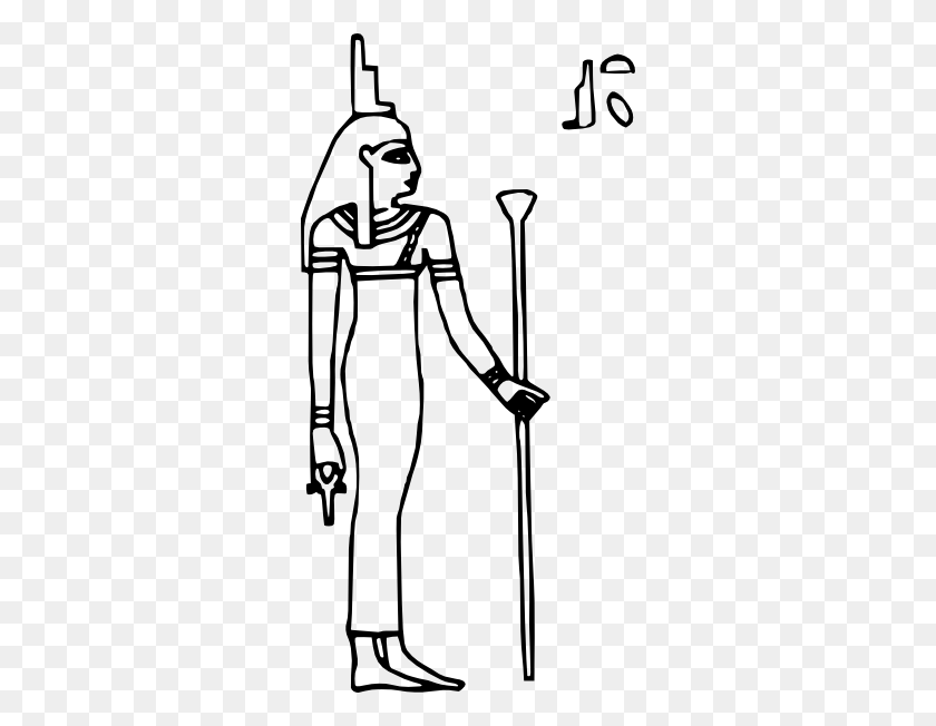300x592 Isis Clip Art - Goddess Clipart