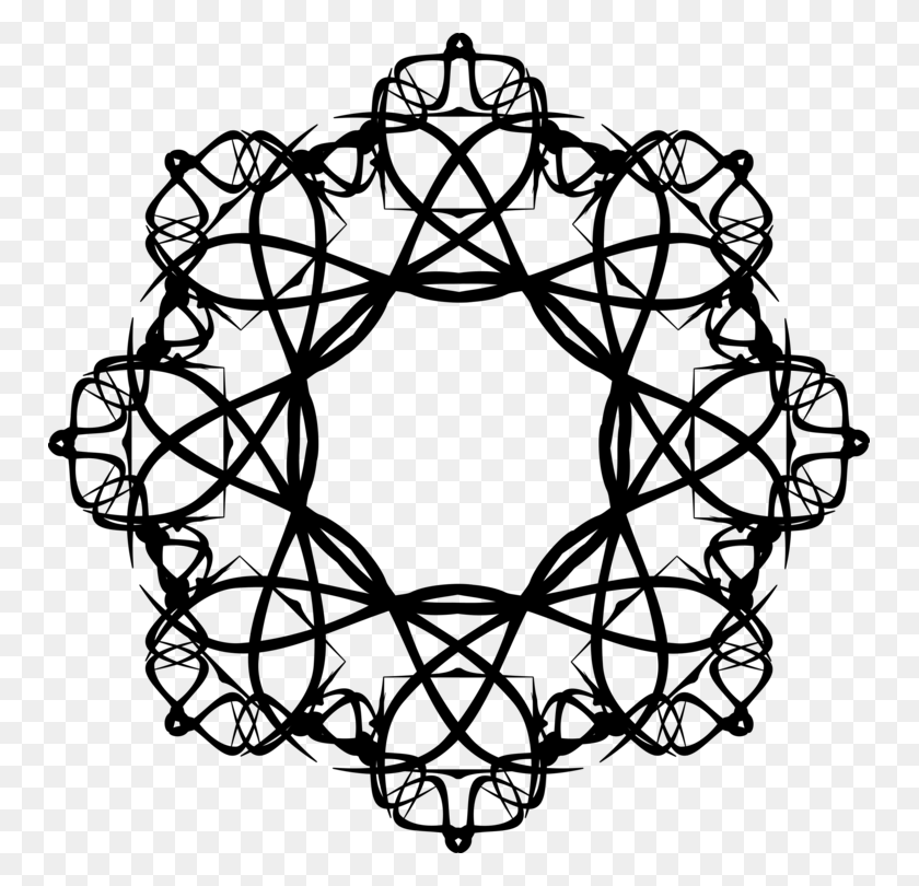 751x750 Исламское Искусство Исламские Геометрические Узоры Орнамент Рисунок Бесплатно - Флаг Сша Клипарт Черный И Белый