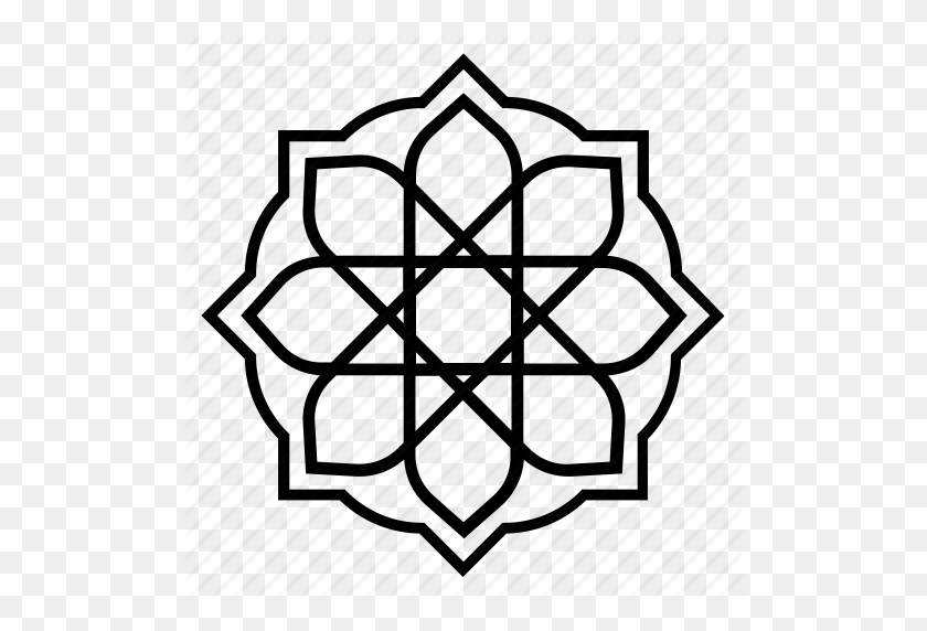 512x512 Islamic Geometric Png, Abstract, Arabesque, Arabic, Geometric - Anemometer Clipart