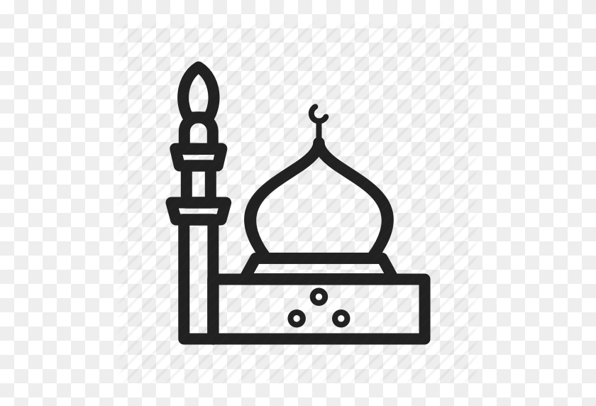 512x512 Islamic, Masjid, Medina, Mosque, Prayer, Prophet, Ramadan Icon - Prophet Clipart