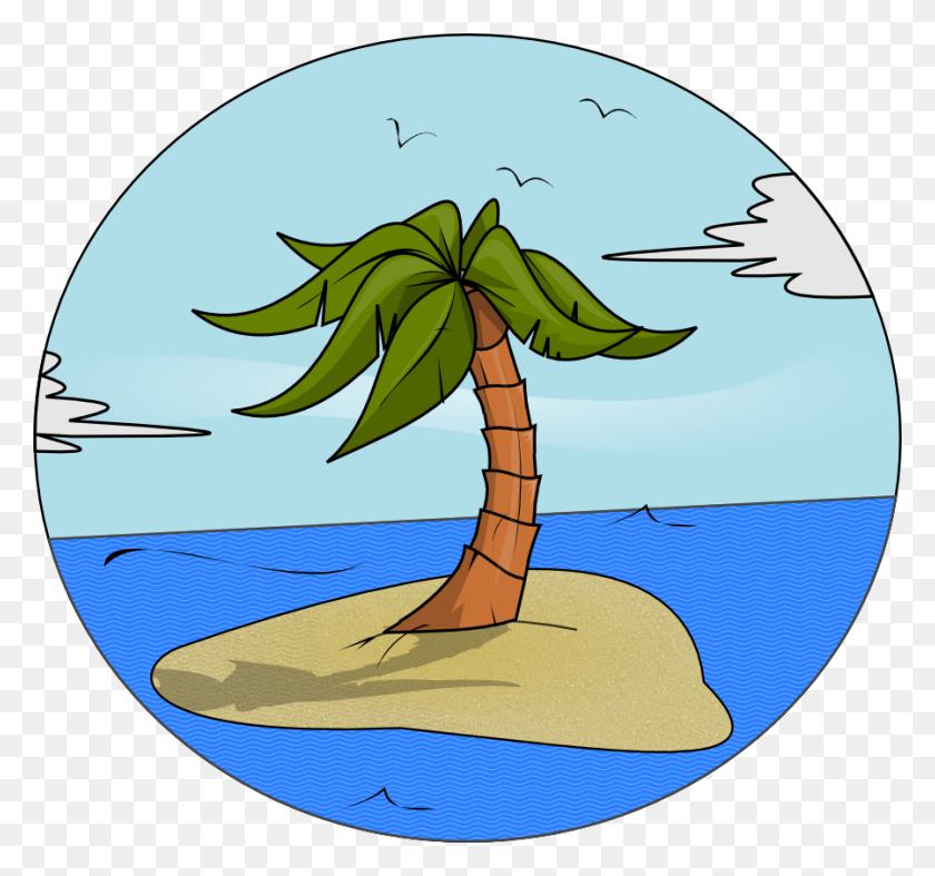 898x837 Island Cliparts - Oasis Clipart