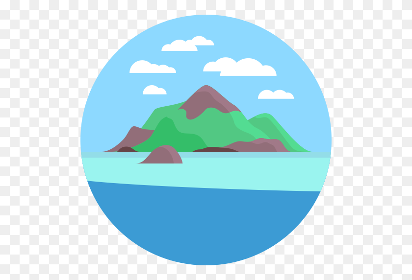 512x512 Icono De Isla Con Png Y Formato Vectorial Para Descarga Gratis Ilimitada - Montaña Clipart Png
