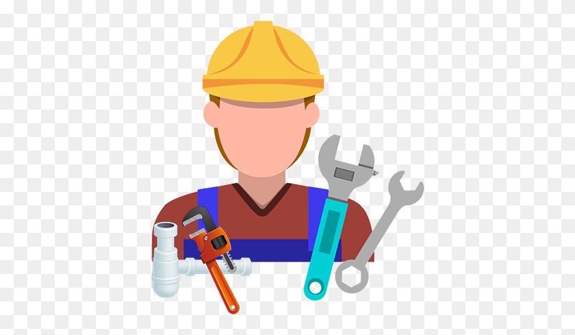 400x429 Isle Of Wight Property Maintenance Services, Pr Property Services Iow - Plumber Clipart