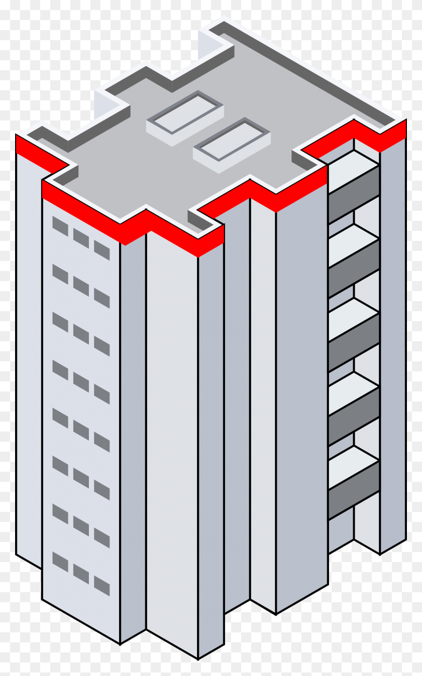1454x2400 Isometric Building Icons Png - Building PNG
