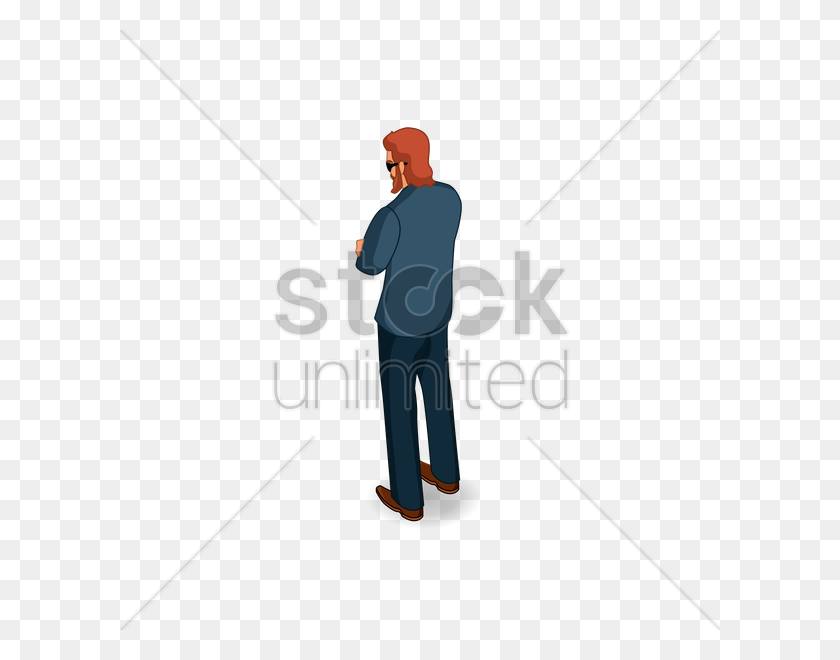 600x600 Isometric Man Standing Vector Image - Man Standing PNG