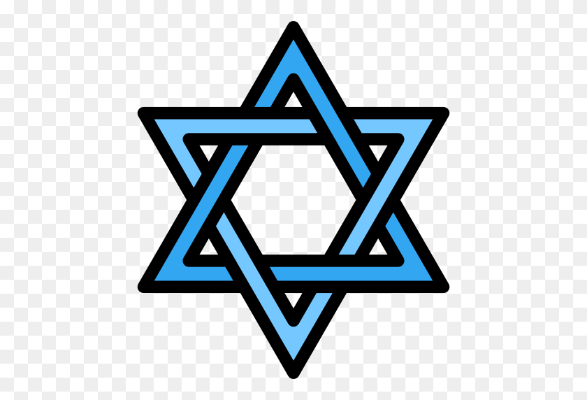 512x512 Israel, Religion, Faith, Judaism, Star Of David, Cultures Icon - Star Of David PNG