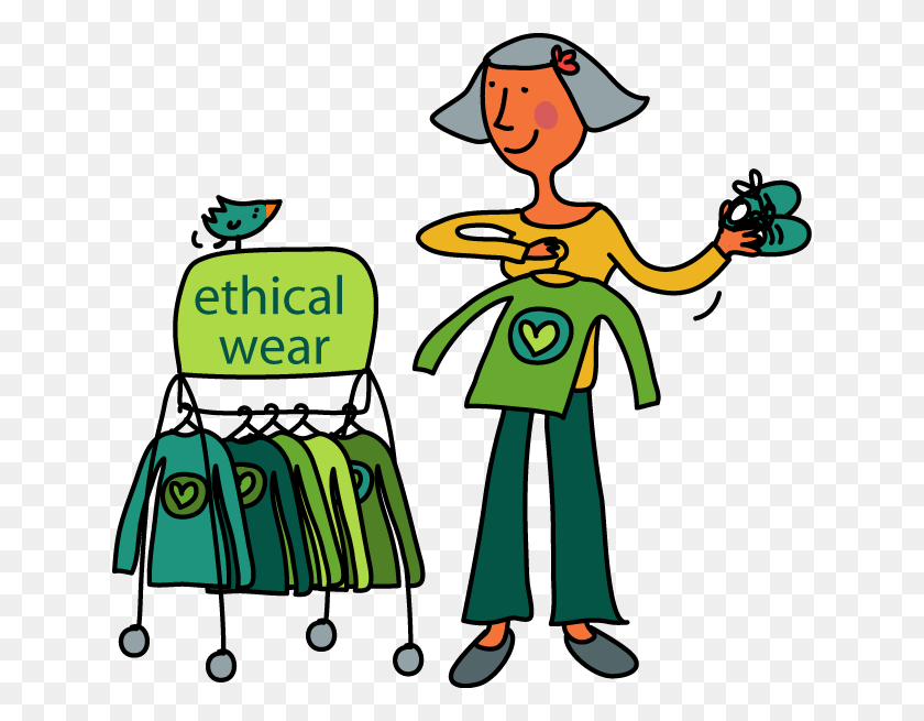636x595 Issues Shop Ethical! - Woman Shopping Clipart