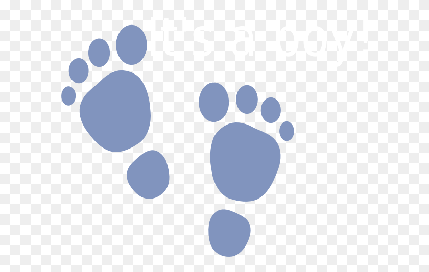 600x473 It S A Boy Footprints Clip Art - Its A Boy Clipart