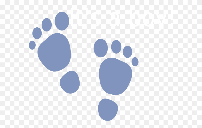 600x473 It Sa Boy Footprints Clipart - It's A Boy Clipart