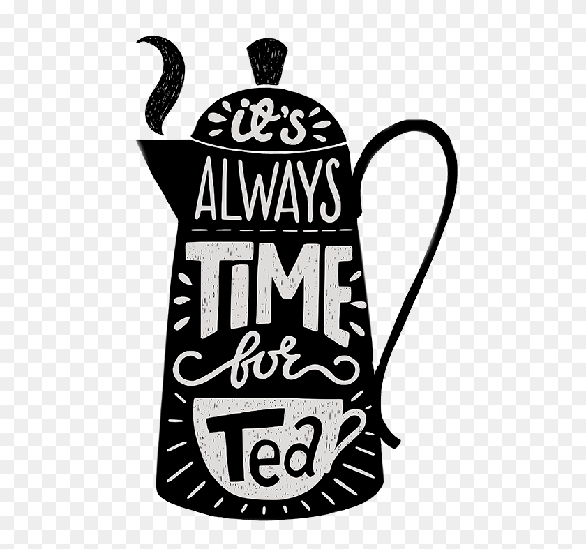 500x727 Ita Always Tea Time - Время Чая Клипарт