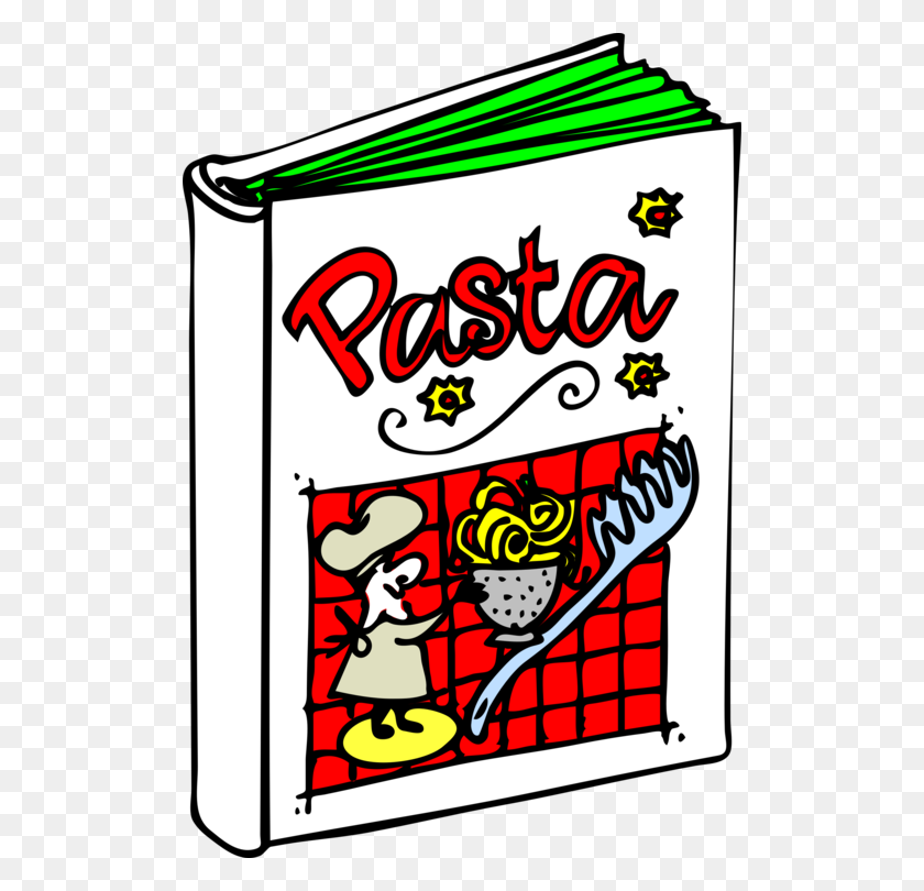 508x750 Italian Cuisine Pasta Pizza Food Cooking - Recipe Book Clipart