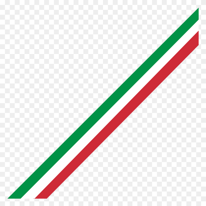 2000x2000 Italian Tricolour Stripes - Diagonal Stripes PNG