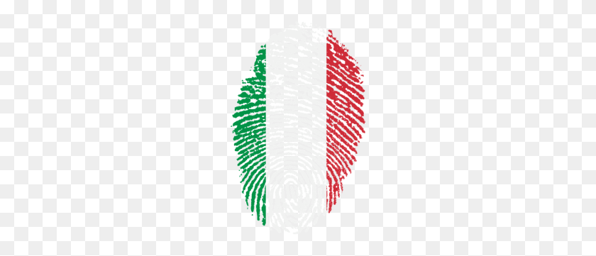 190x301 Italia De Huellas Dactilares De La Bandera Italiana De Regalo - Bandera De Italia Png