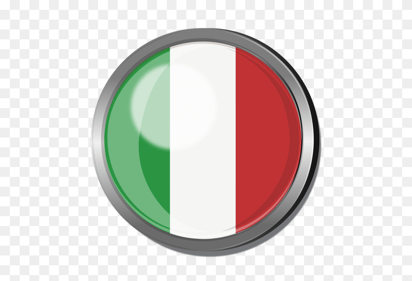 512x512 Italy Flag Badge - Italy Flag PNG