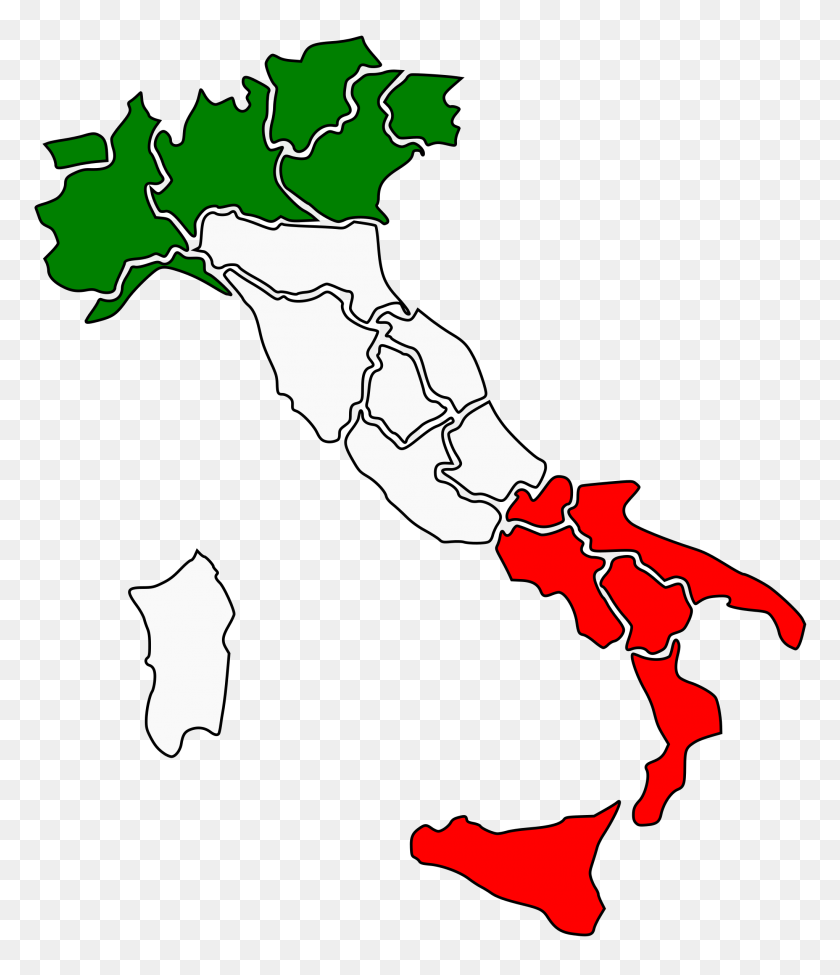 2044x2400 Mapa De Italia Png - Italia Png