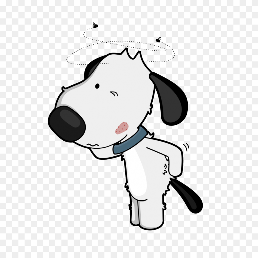 1024x1024 Itchy Dog - Dog Ears PNG