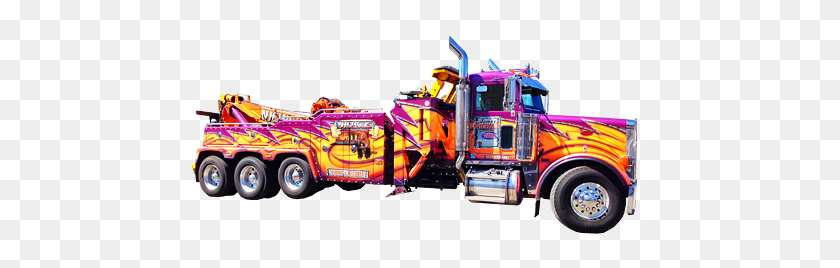 477x208 J Nichols Camiones De Remolque De La Cartera De La Cartera De Trucktastic - Camión De Remolque Png