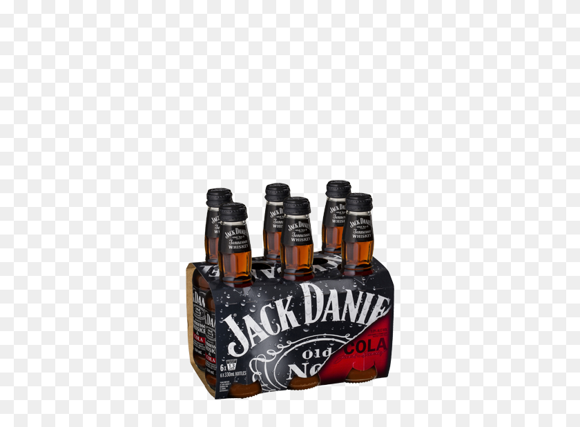 312x559 Jack Daniels Rtd With Cola Pack Bottles - Jack Daniels PNG