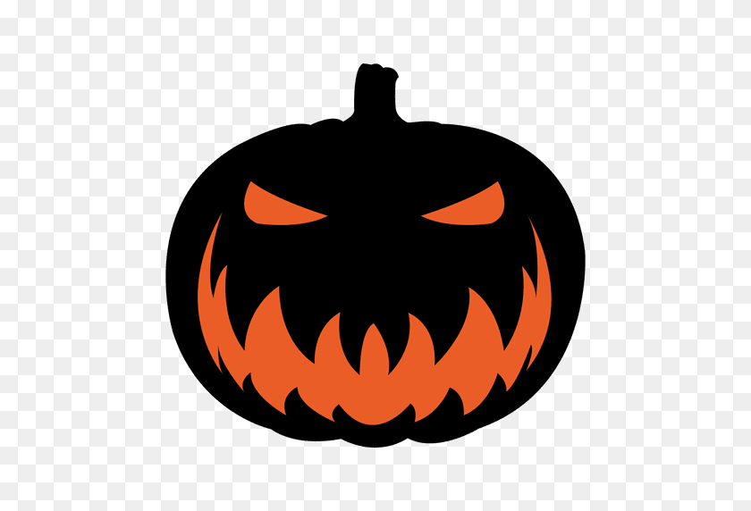 512x512 Jack O Lantern Clipart - Scary Pumpkin Clipart
