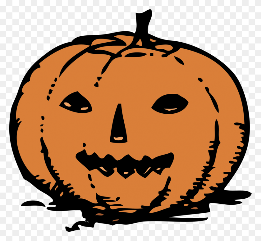 816x750 Jack O' Lantern Halloween Pumpkin Trick Or Treating Free - Trick Or Treat Clipart