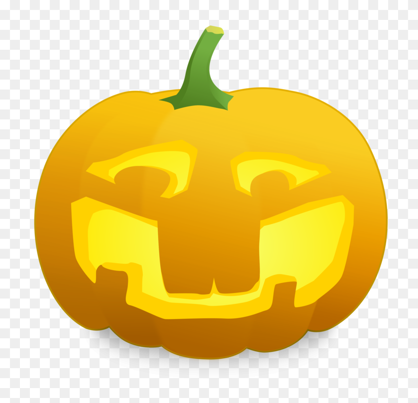 750x750 Jack O' Lantern Halloween Thanksgiving Day Face - Day And Night Clipart