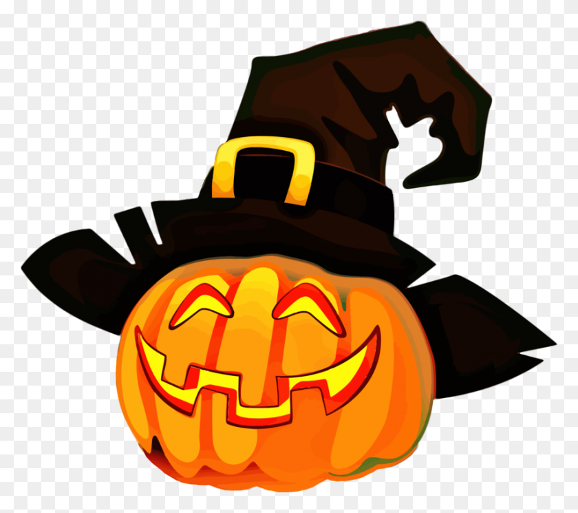 853x750 Jack O 'Lantern Calabaza Jack De Halloween - Calabaza Pequeña De Imágenes Prediseñadas