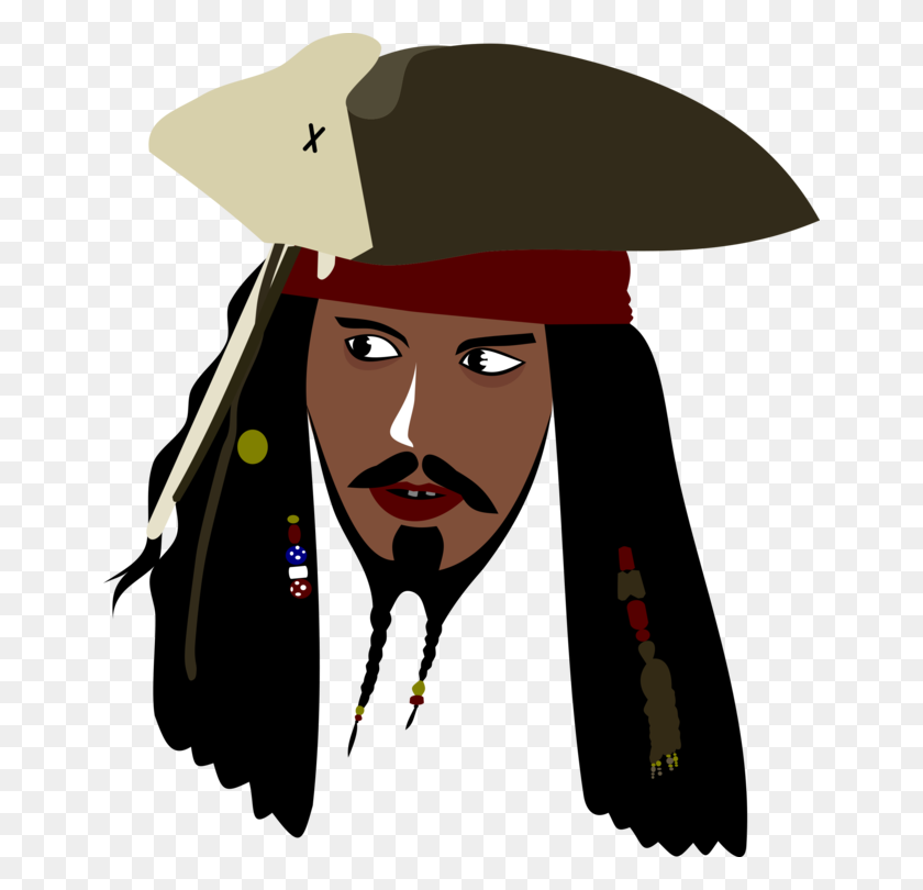 652x750 Jack Sparrow Piratas Del Caribe La Maldición Del Negro - Pirata Y Sirena Clipart